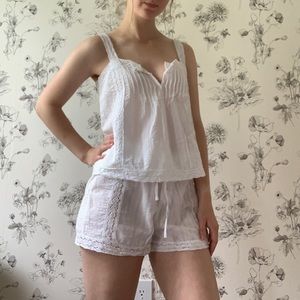 LOVE by Gap White pajama set